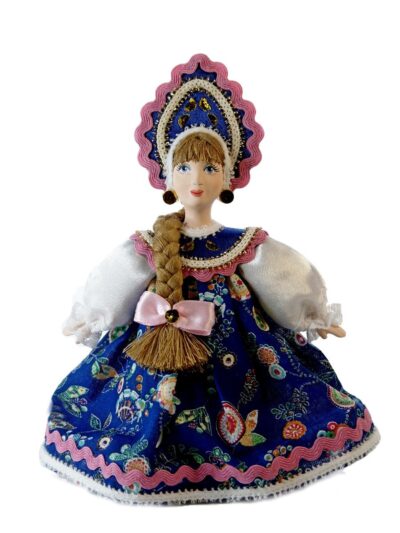 Кукла коллекционная Девушка в русском народном костюме.